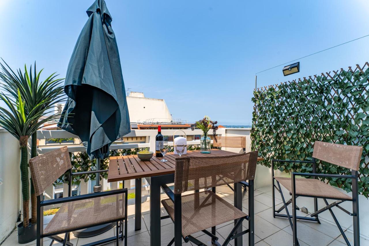 Апартаменты Piton Des Neiges - Nid Douillet Terrasse Vue Port Аркашон Экстерьер фото